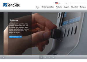 SonoSite.com home page